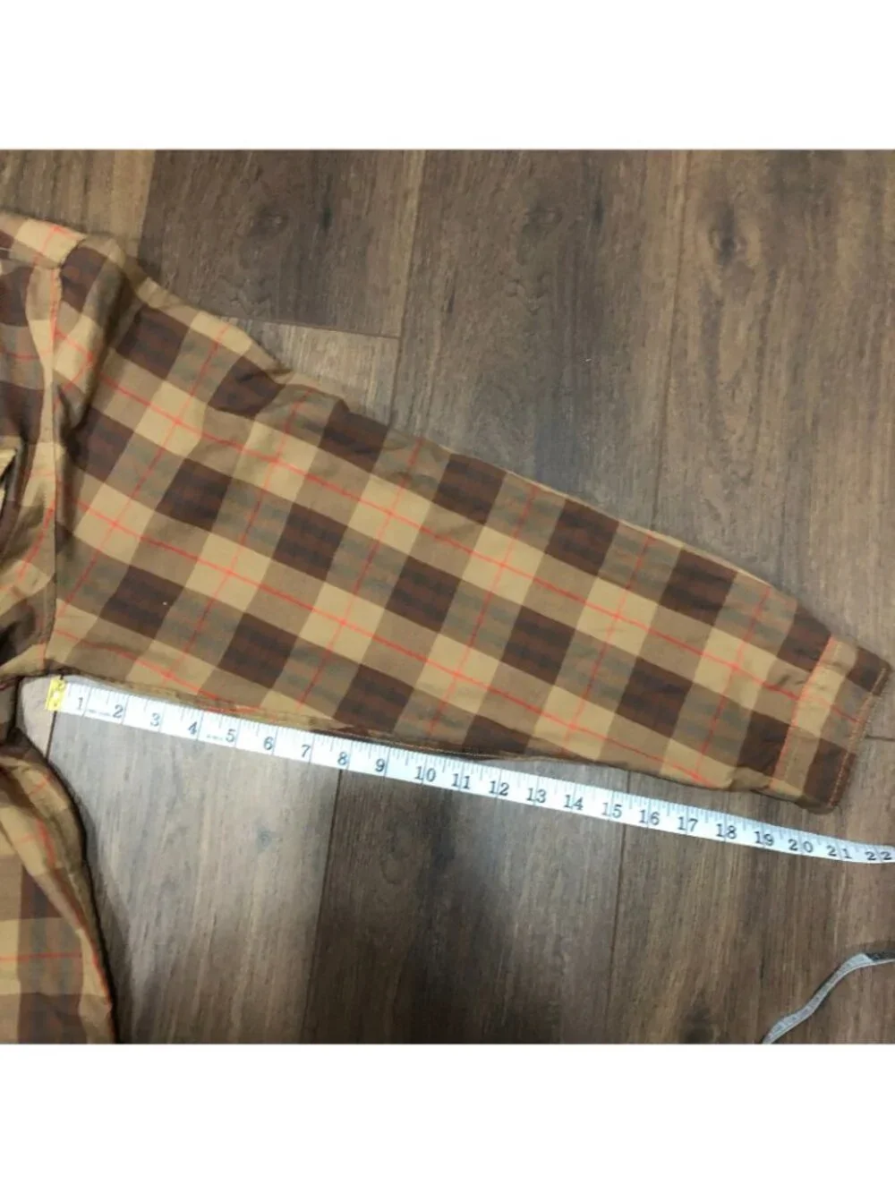 THE NORTH FACE - Snap Front Brown Red Plaid Long Sleeve Shirt Mens Sz XL